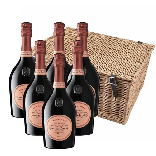 Laurent Perrier Cuvee Rose Champagne 75cl Case of 6 Hamper